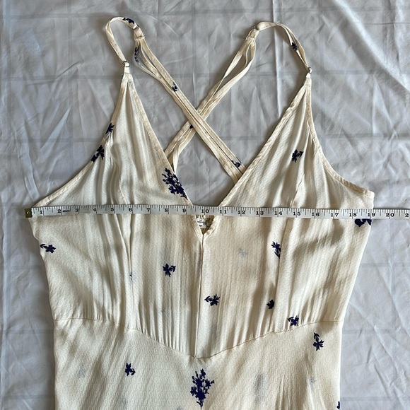 FREE PEOPLE Intimately Get To You Floral Printed Maxi Slip Dress Size XL - Picture 3 of 9